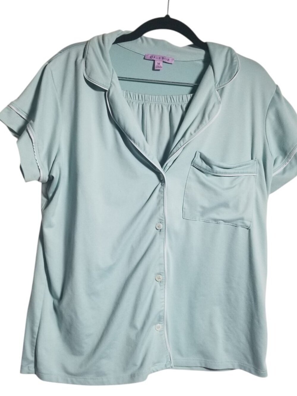 Hale Bob Women's Pastel Green Rest Assured 2 Piece Pajama Comfy Short Set Sz M